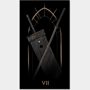 Final Sword Crossing - Final Fantasy VII - Buster Sword and Masamune Posters and Art